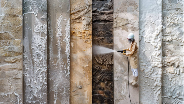 Nettoyage façade footer